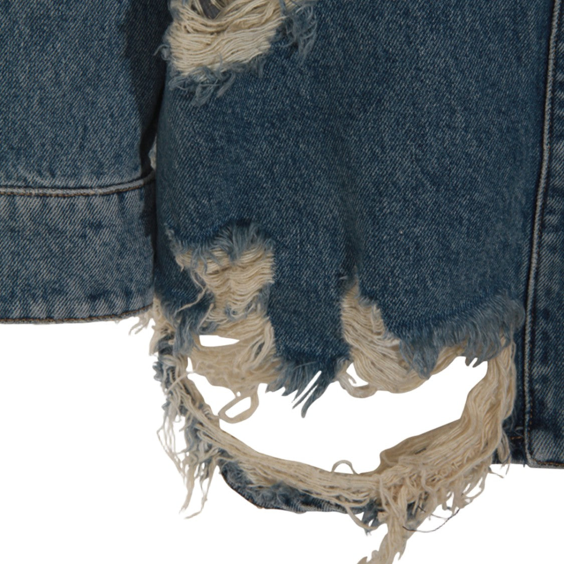 Blumarine Distressed Denim Jacket