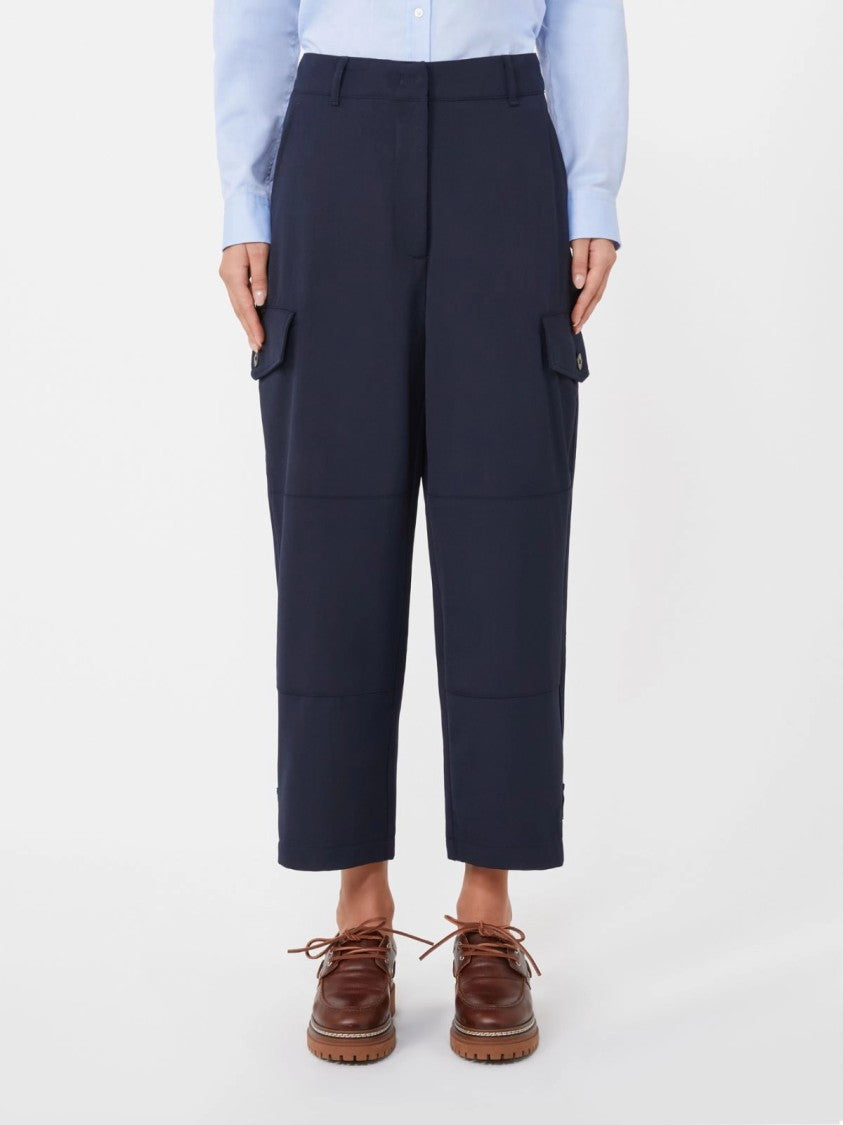 Max Mara Cropped Straight-Leg Pants With Flap Pockets