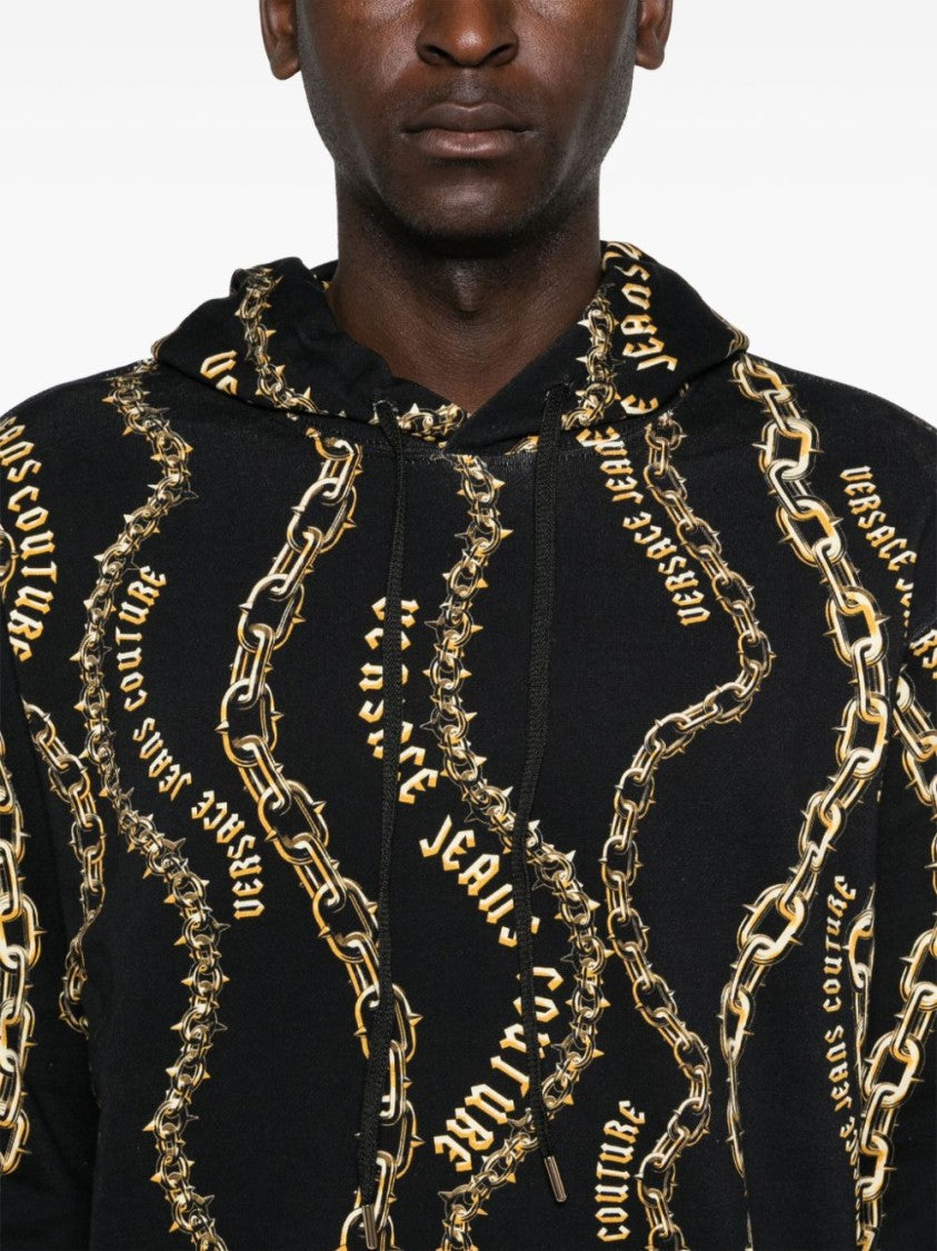 Versace Jeans Couture Hooded Sweatshirt With Print