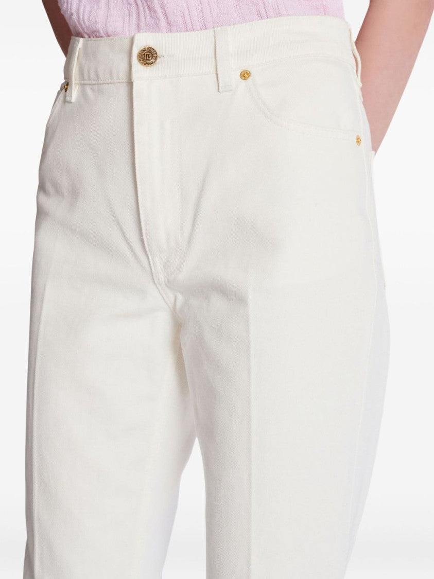 Balmain High-Waisted Flared Trousers