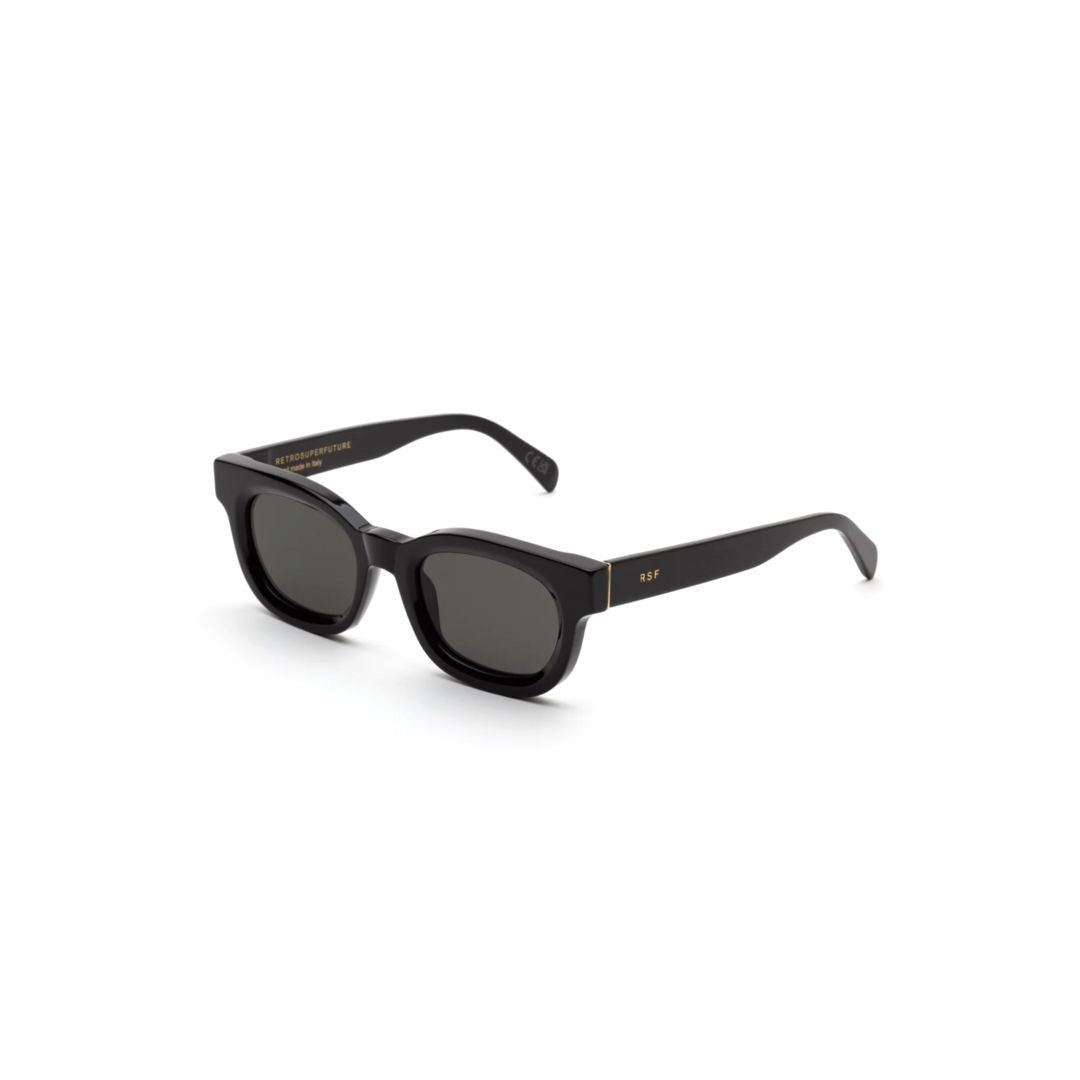 Retrosuperfuture Sempre Black Rectangular Frame Sunglasses