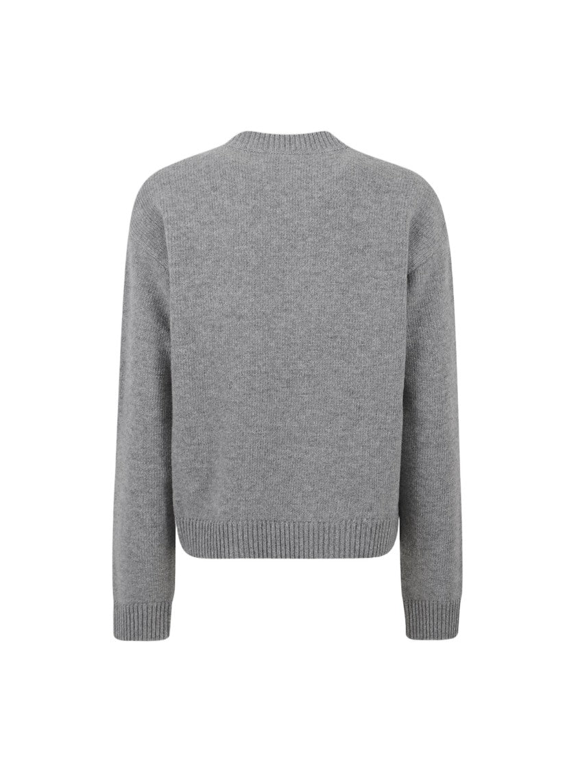 Gucci Wool Knit Sweater With Contrasting Logo