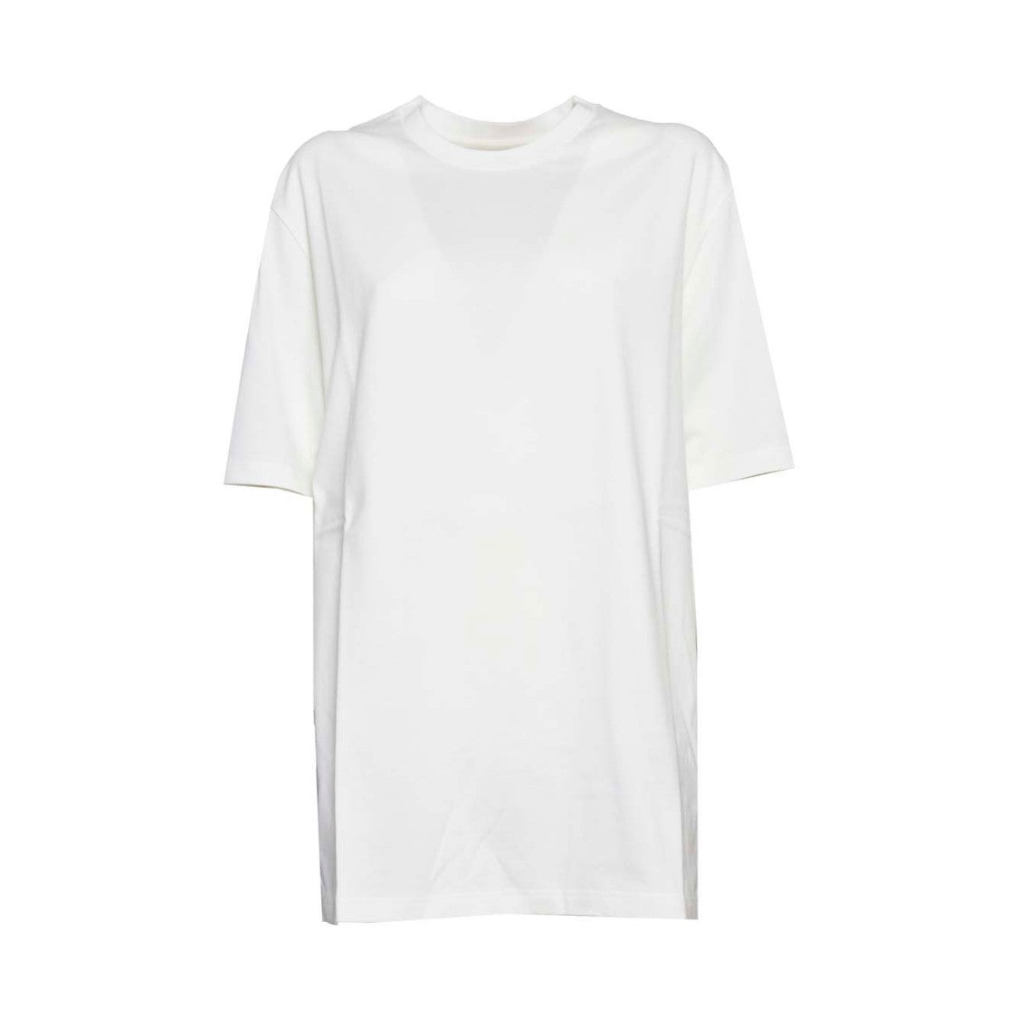 Jil Sander Cream Cotton T-Shirt Seasonal Logo Print