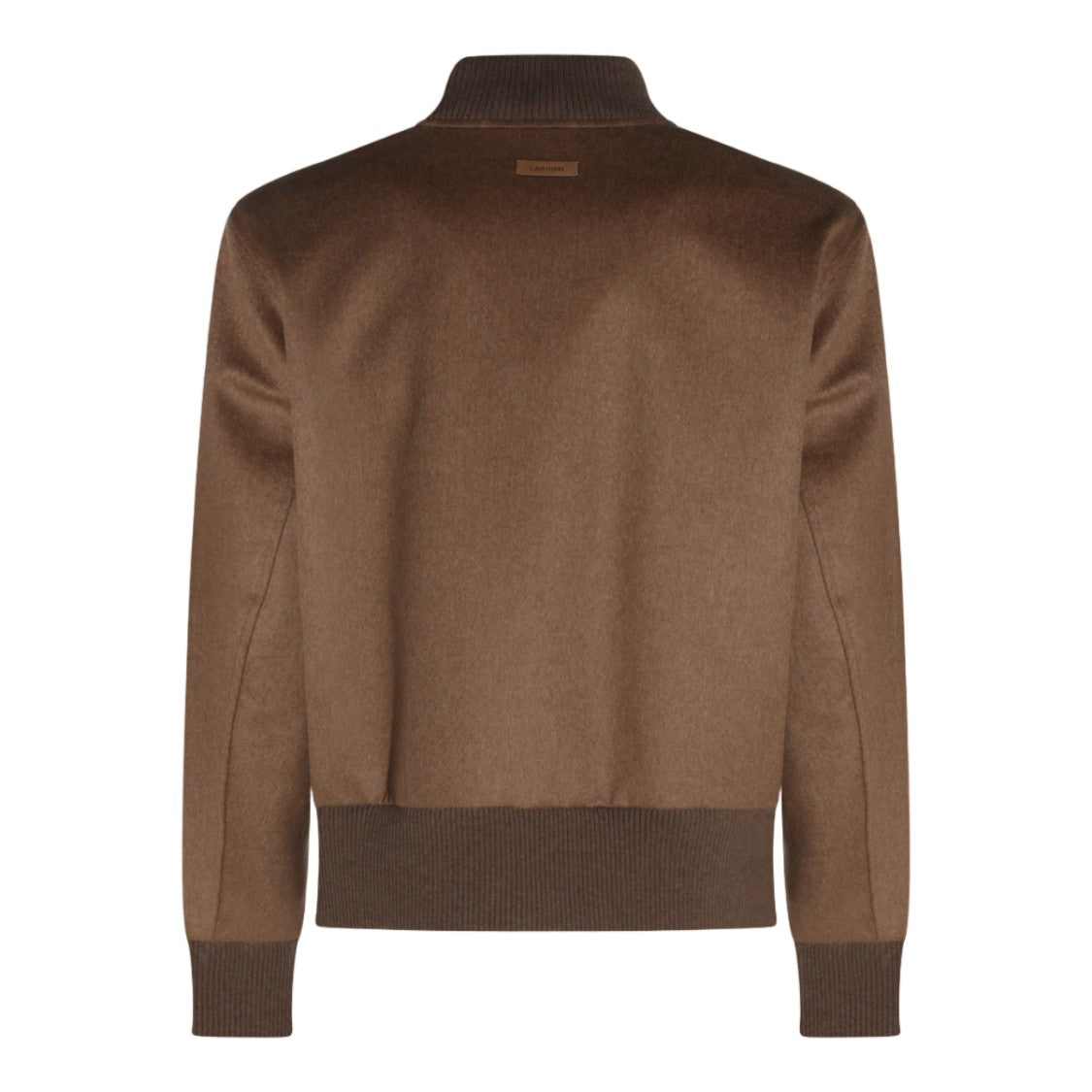 Lardini Bomber Jacket With Ribbed Cuffs And Smooth Texture