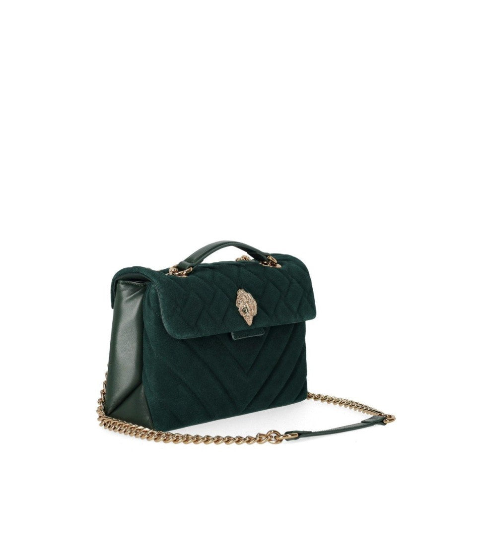 Kurt Geiger Kensington Large Green Shoulder Bag