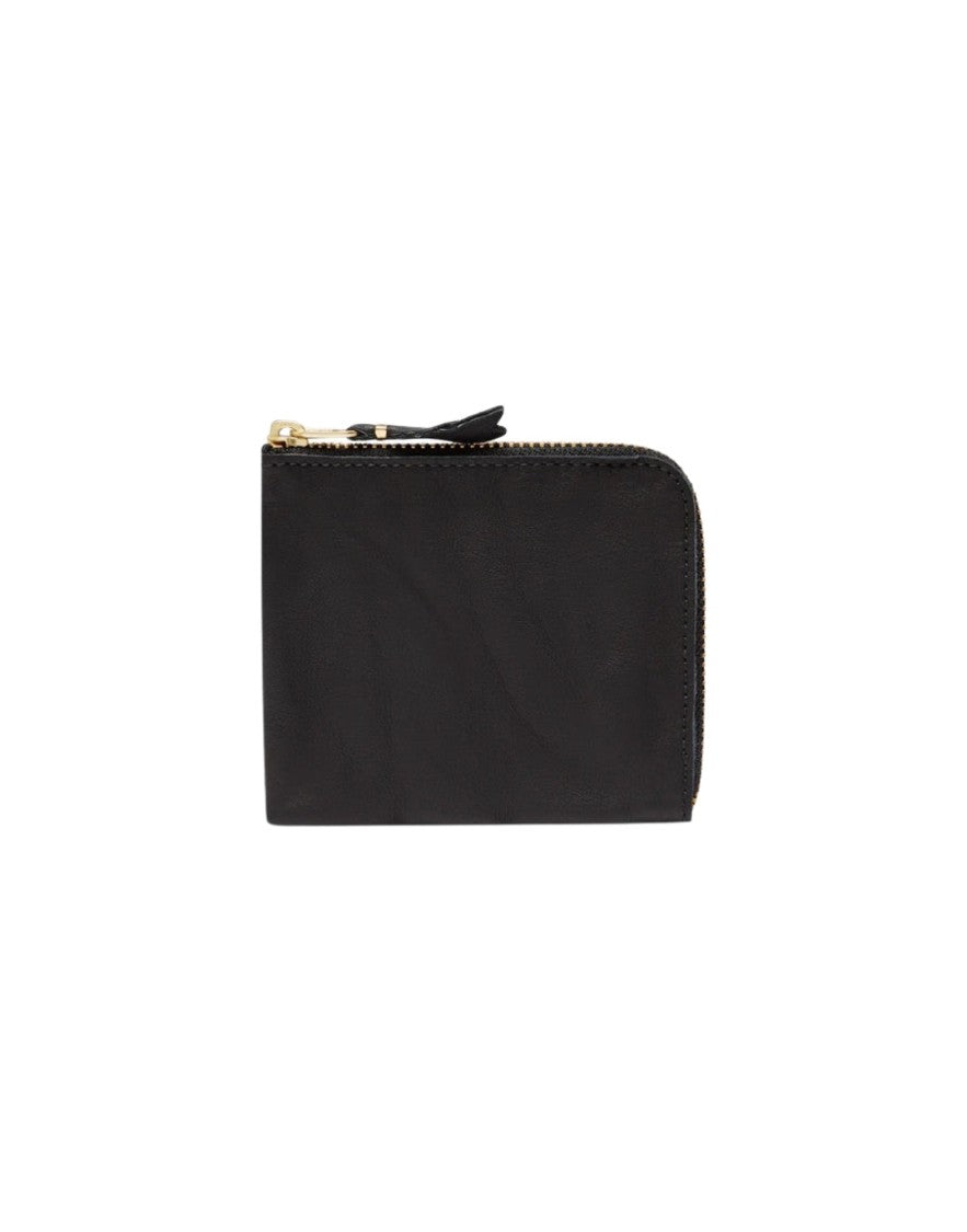 Wallet Cdg Compact Black Wallet With Zip Closure