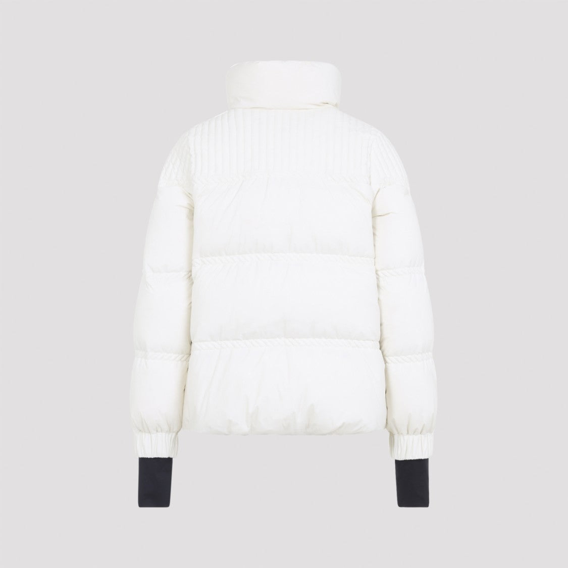 Moncler Grenoble Puffer Coat With High Collar And Cinched Waist