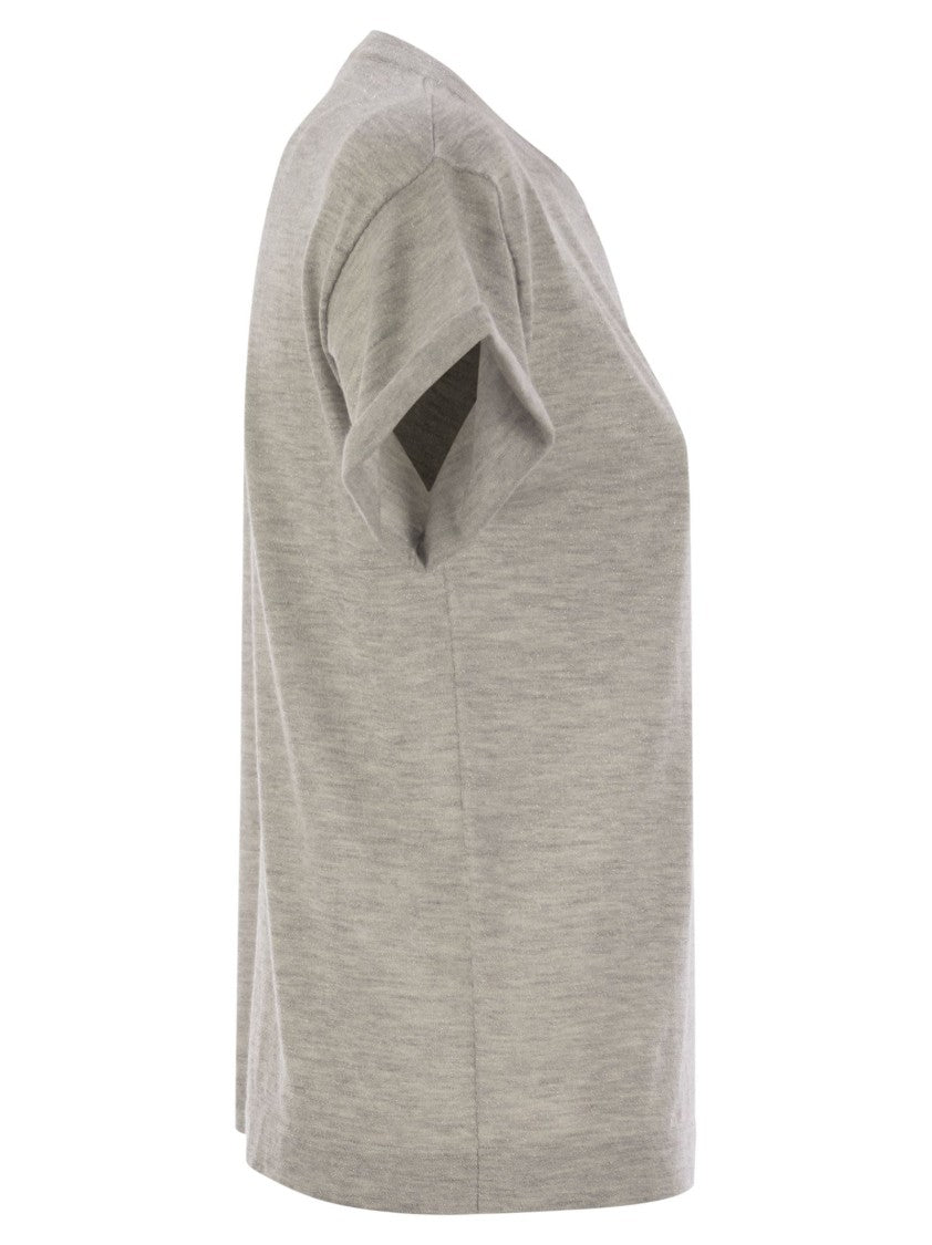 Brunello Cucinelli Sparkling Lightweight Cashmere And Silk Sweater