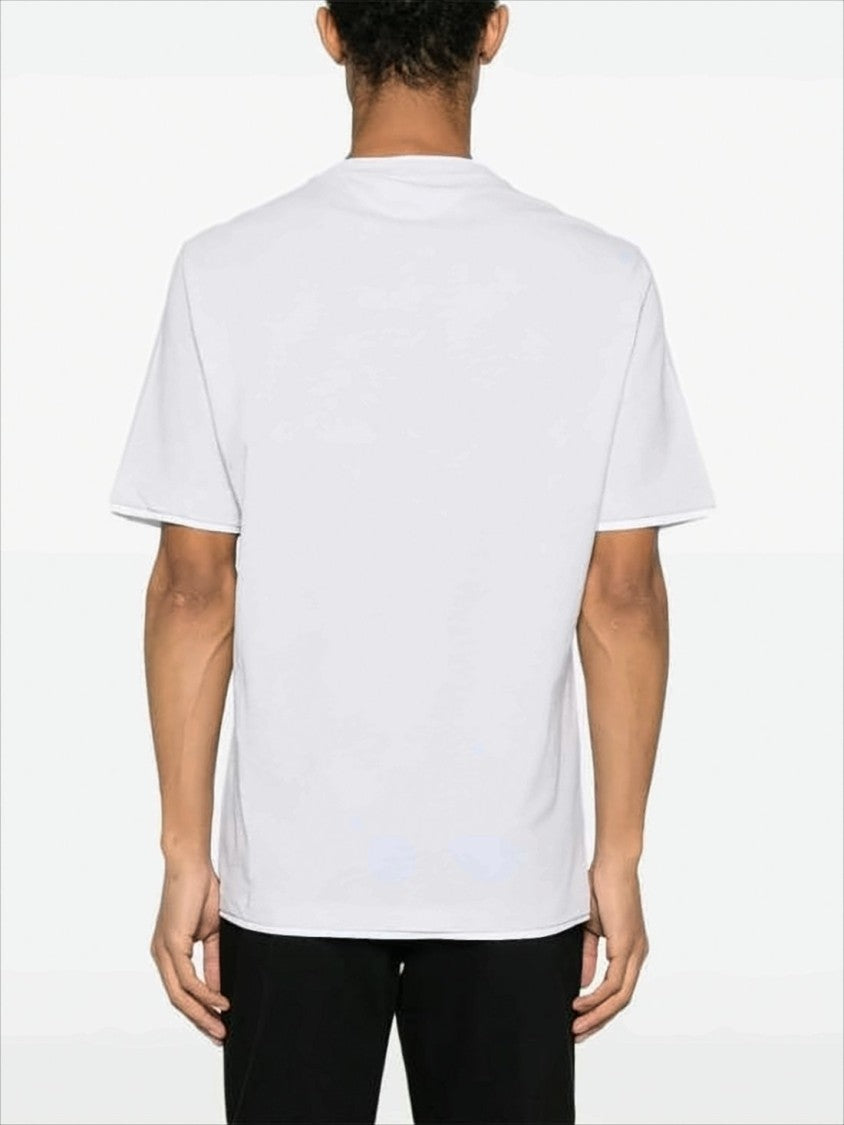 Brunello Cucinelli Relaxed Fit White Cotton T-Shirt