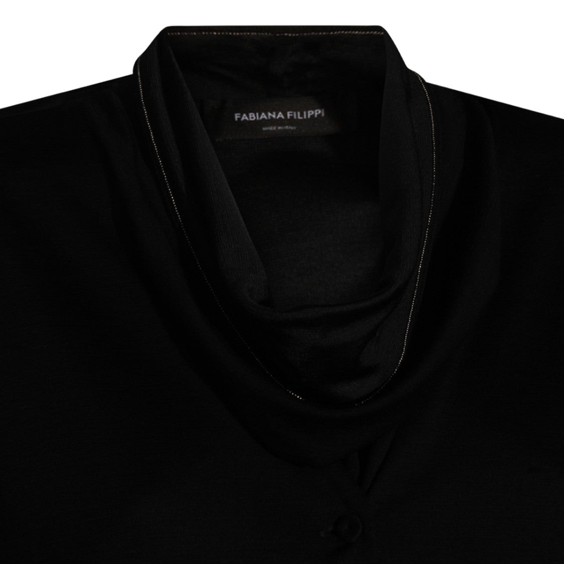 Fabiana Filippi Draped Cowl Neck Long-Sleeved Top