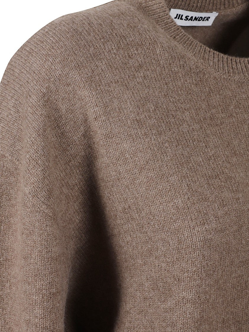 Jil Sander Textured Knit Oversized Jumper With Ribbed Details