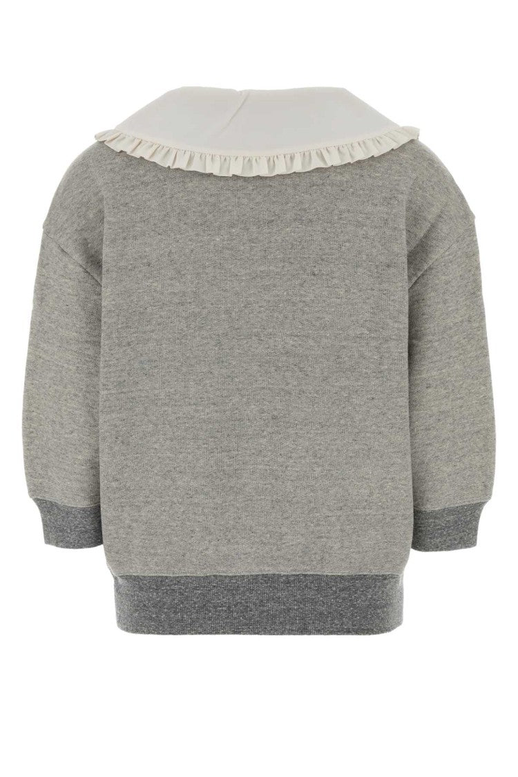 Chloé Grey Cotton Blend Top