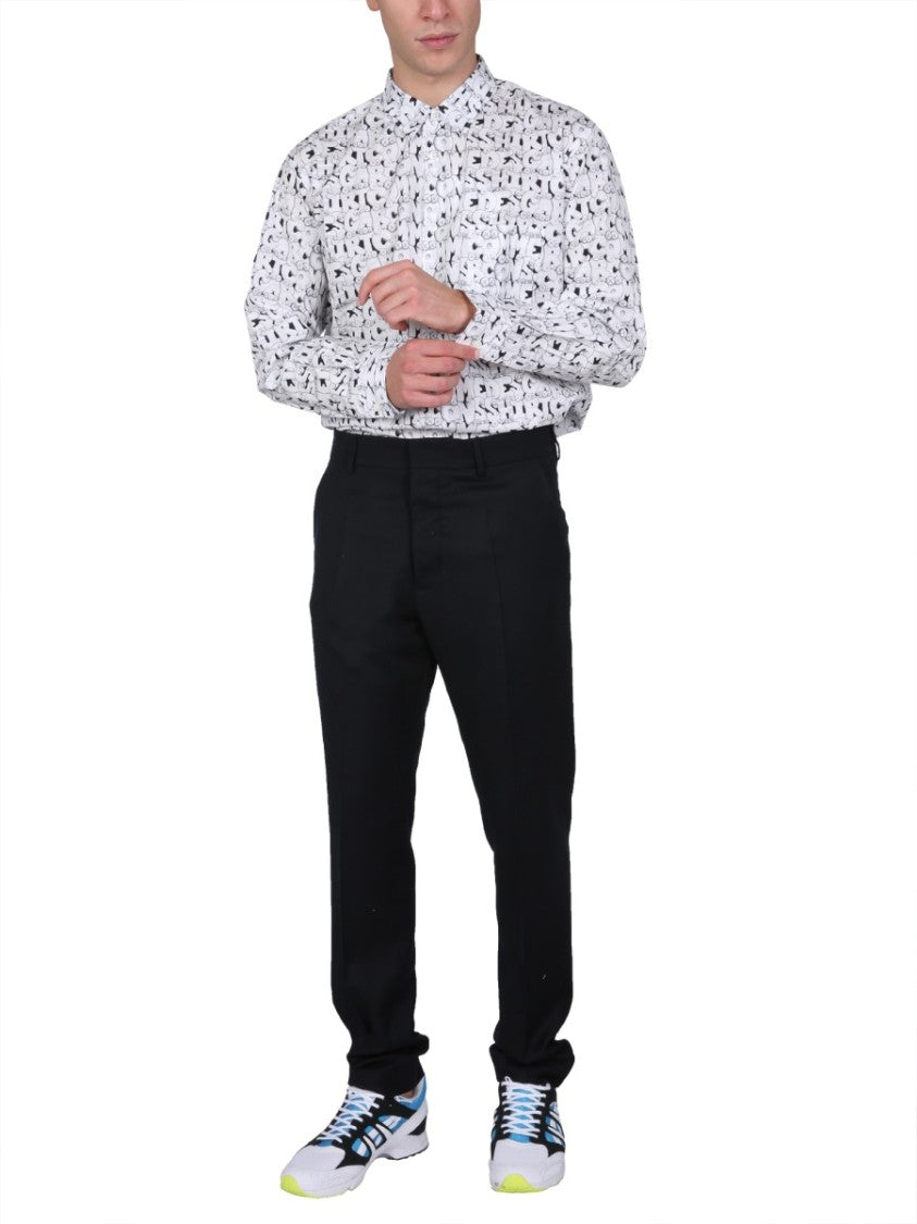 Comme Des Garçons X Kaws Print Shirt