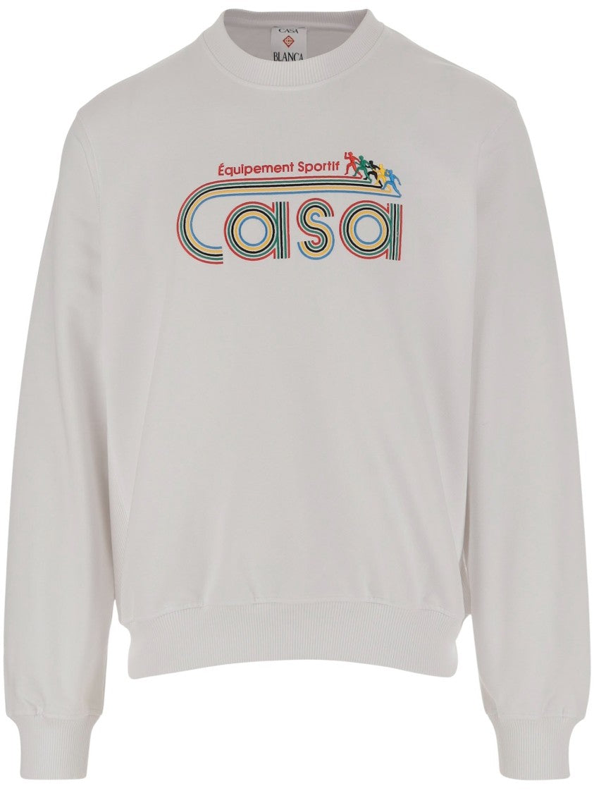 Casablanca Cotton Sweatshirt With Logo