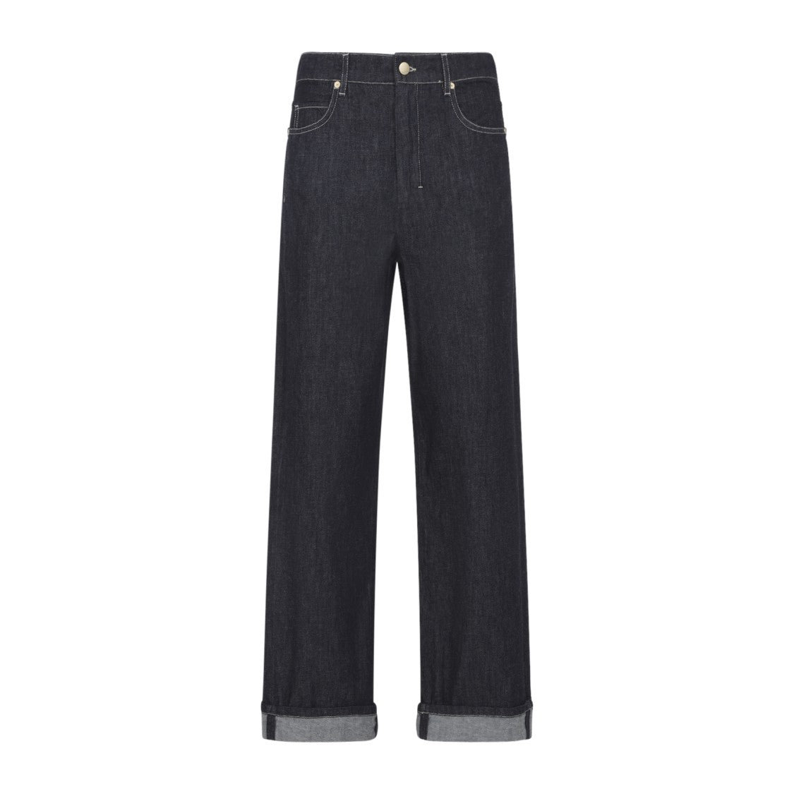 Max Mara Straight-Leg Black Denim Jeans