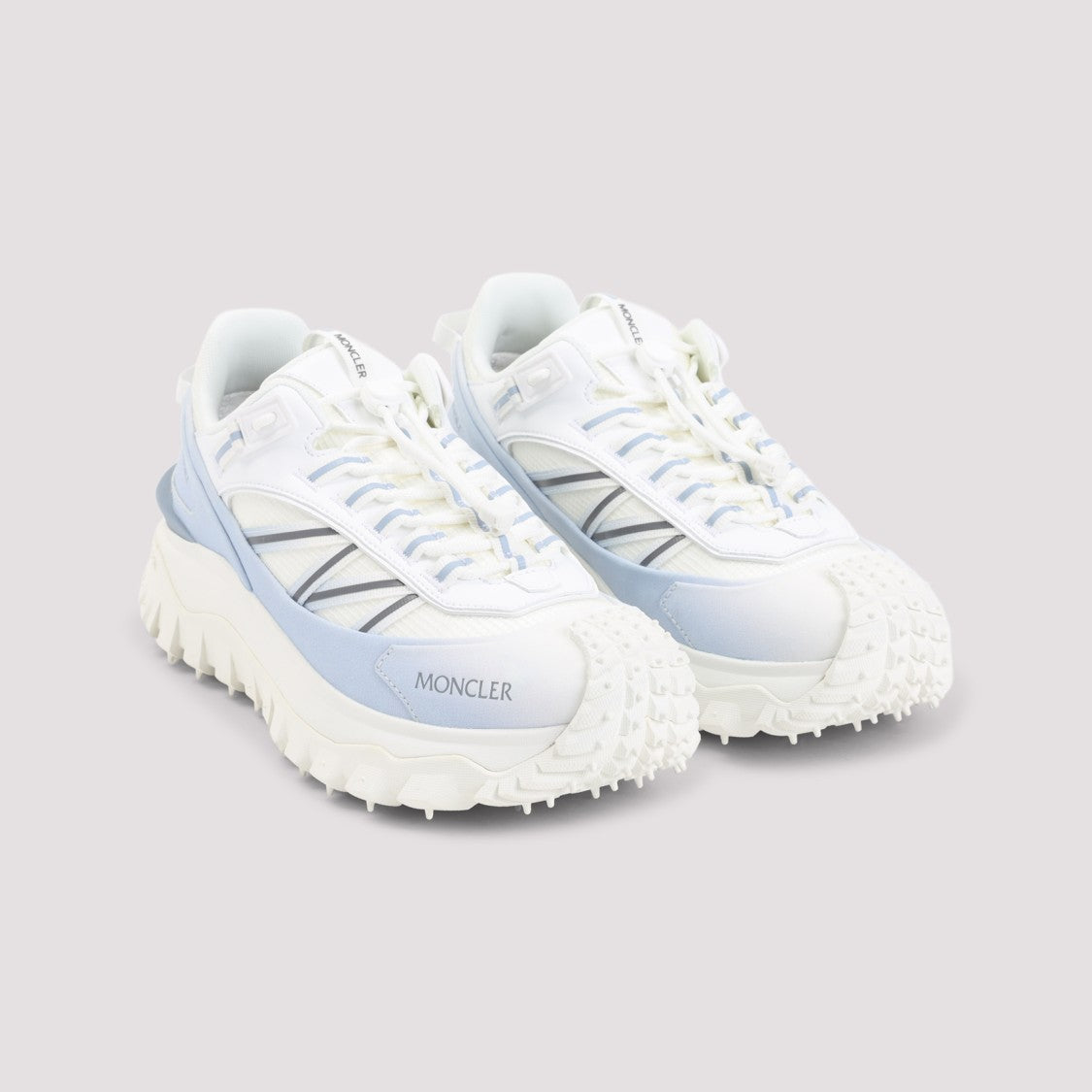 Moncler Premium Leather Sneakers With Chunky Sole