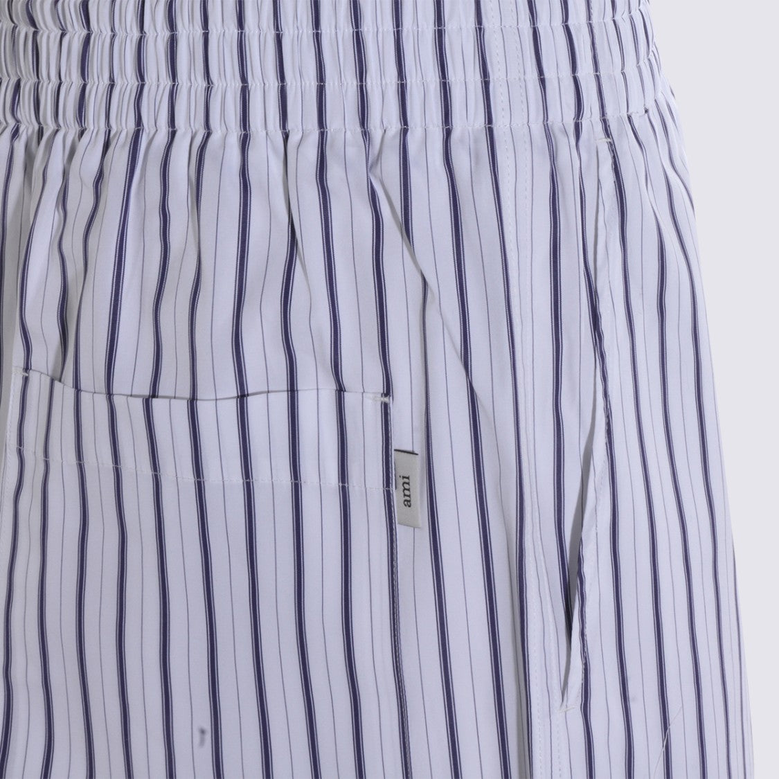 Ami Paris Vertical Striped Shorts