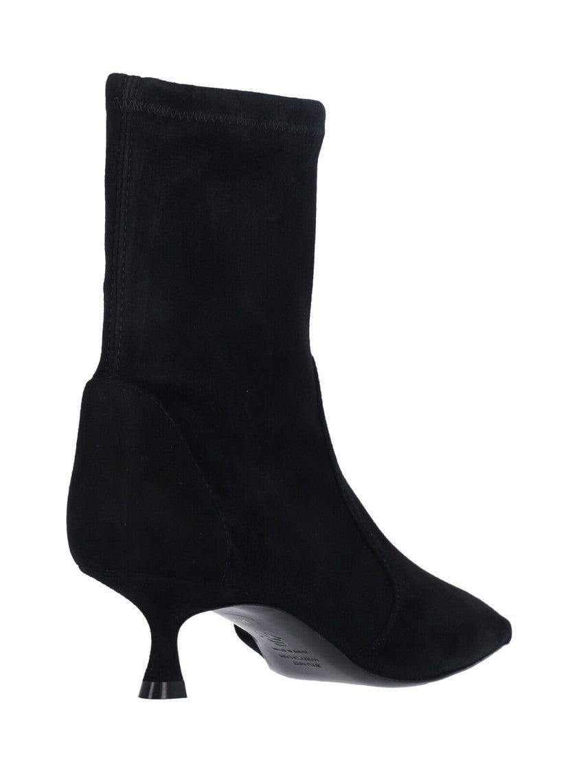 Stuart Weitzman Naomi 50 Ankle Boots – Black