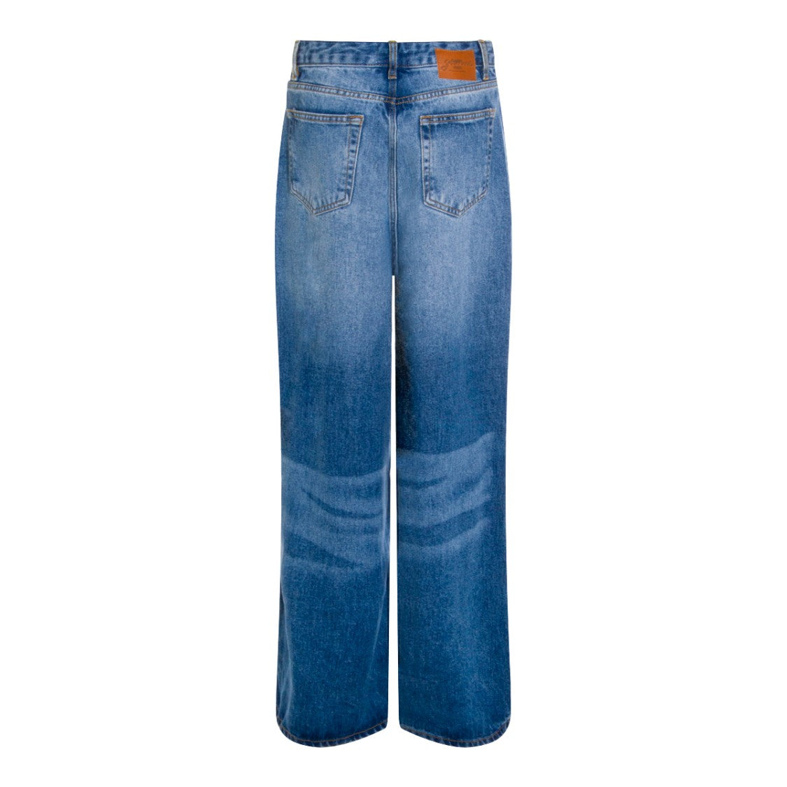Ganni High-Waisted Wide-Leg Jeans