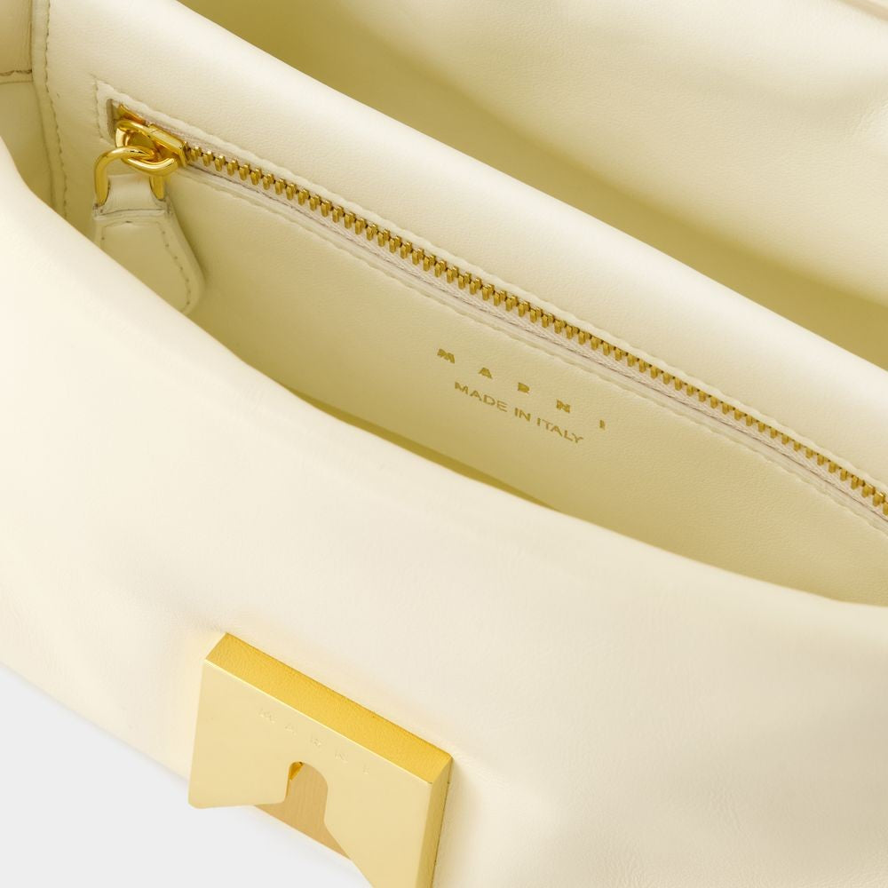 Marni Hobo Prisma Bag - Leather - Beige