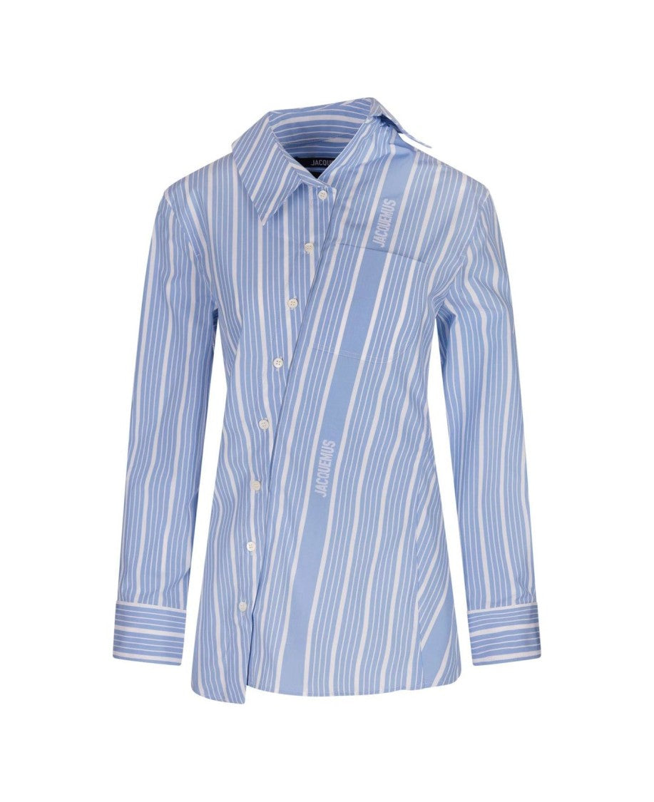 Jacquemus Vertical Striped Long-Sleeved Jacquemus Shirt
