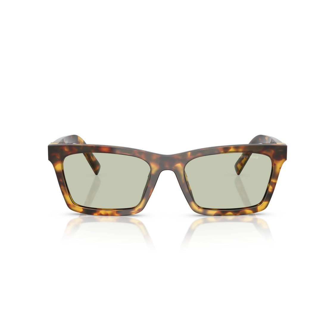 Miu Miu 0Mu A05s Rectangular Tortoiseshell Acetate Sunglasses