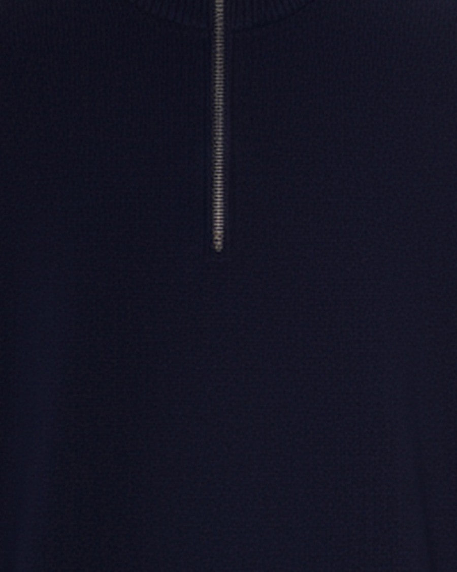 Alpha Studio Midnight Blue Cashmere Turtleneck