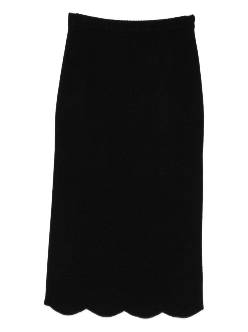 Twin-Set Classic Black Skirt With Flattering Silhouette