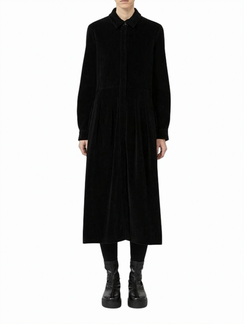 Max Mara Country Dress Cotton Blend Corduroy Dress