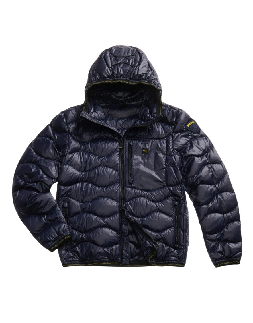 Blauer Wave — Hooded Down Jacket