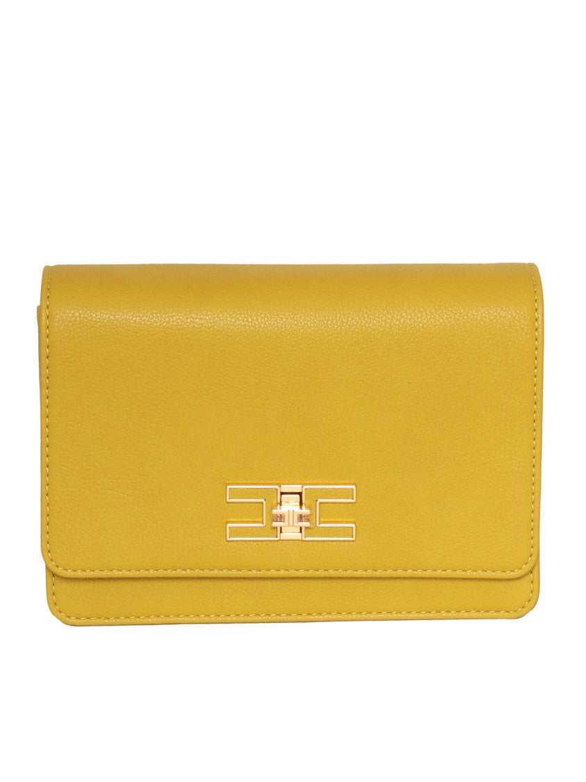 Elisabetta Franchi Yellow Clutch Bag