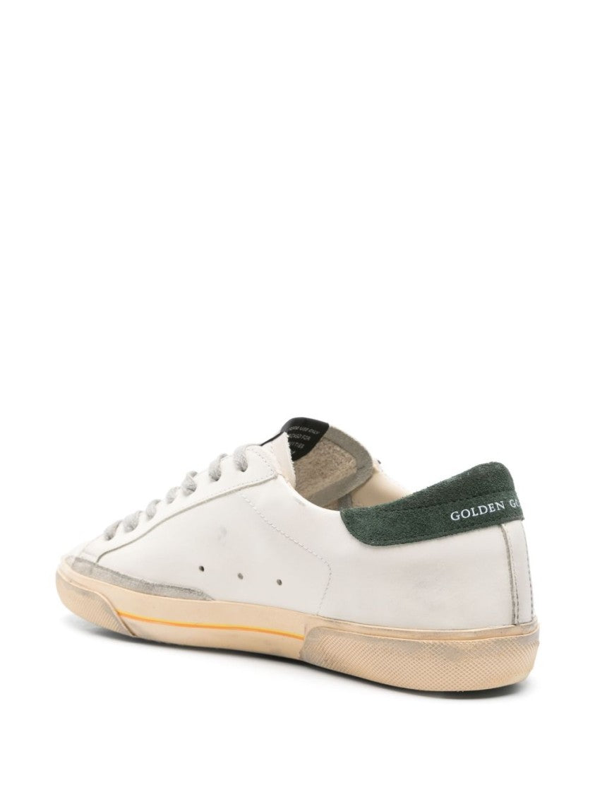Golden Goose White Padded Ankle Rubber Sole Sneakers