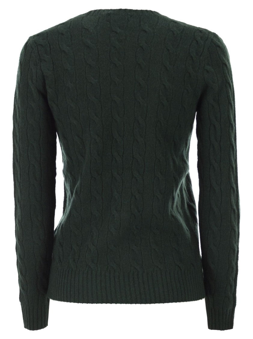Polo Ralph Lauren Plaited Wool And Cashmere Crew-Neck