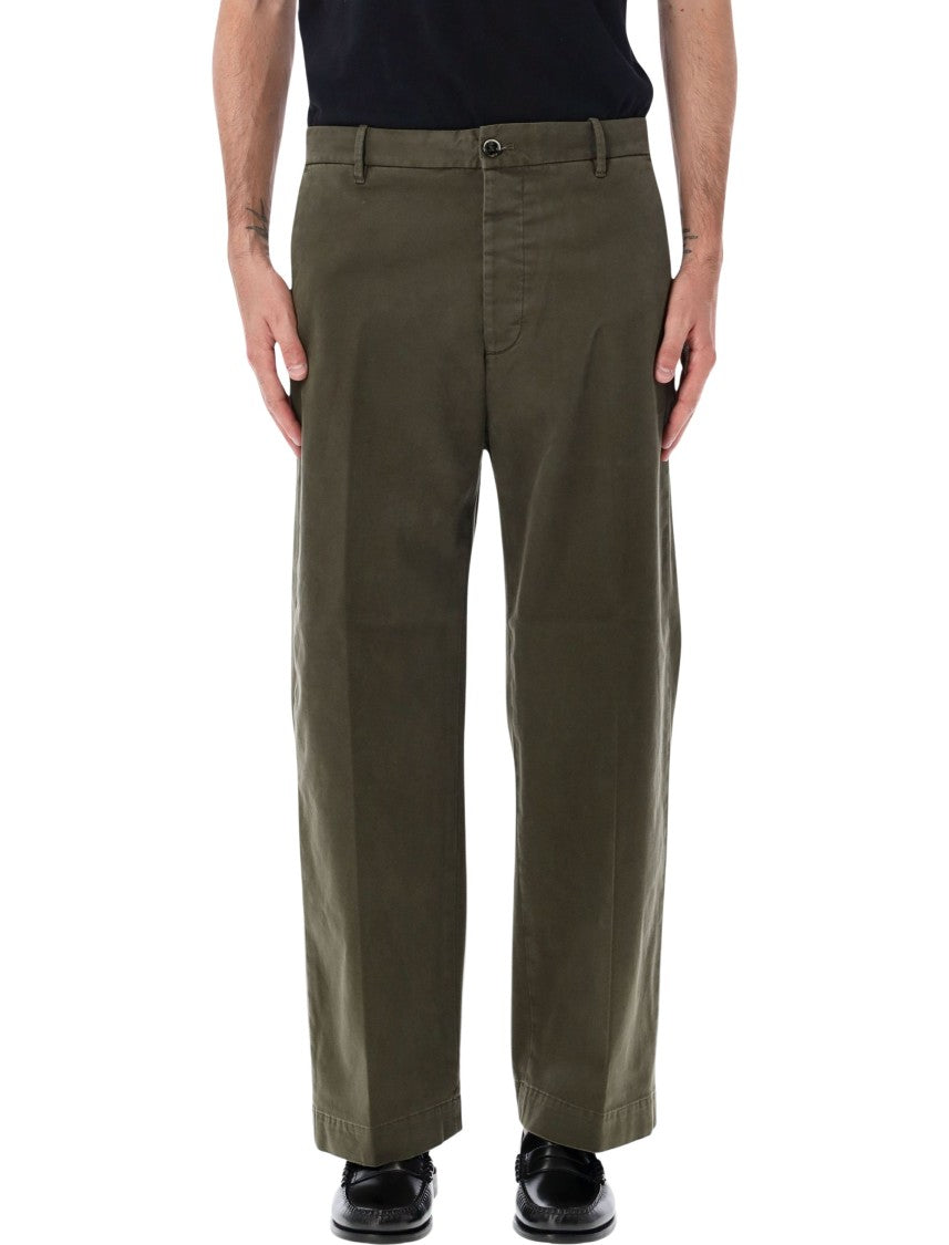 Nine In The Morning Apollon Mid-Rise Straight-Leg Casual Pants