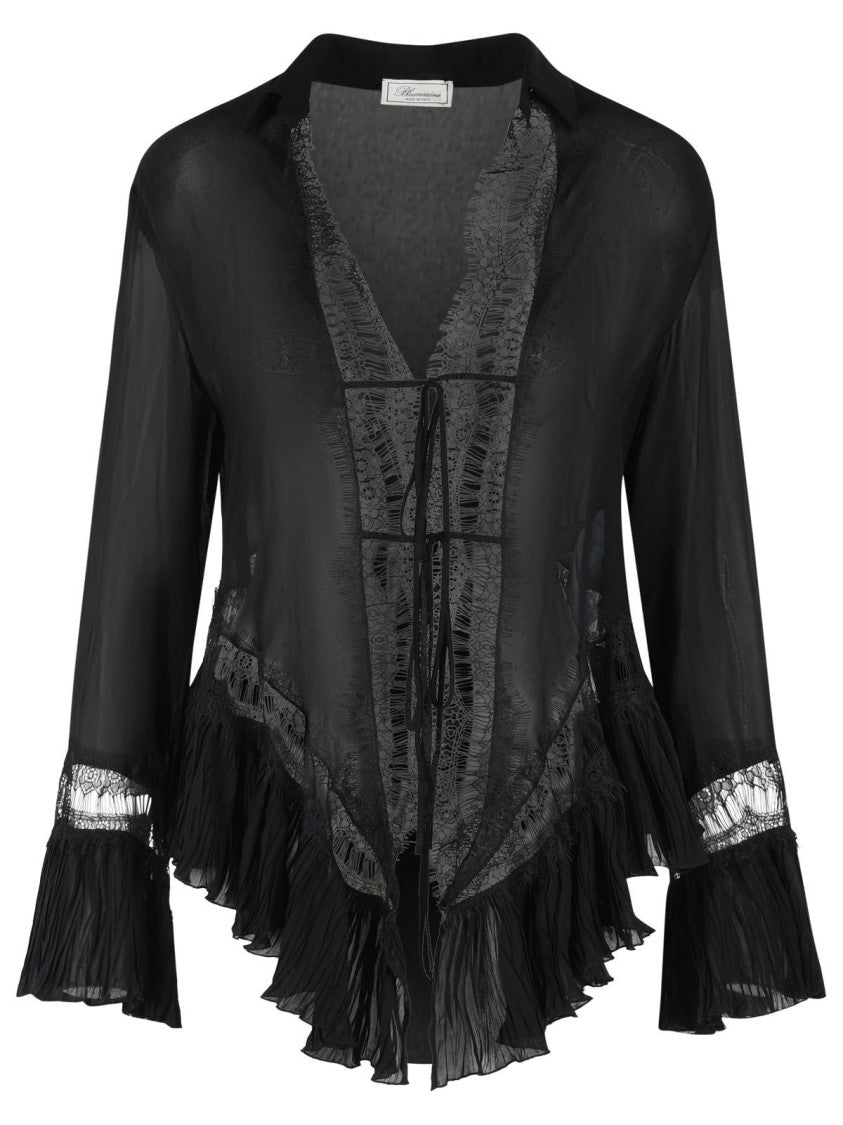 Blumarine Black Viscose Shirt