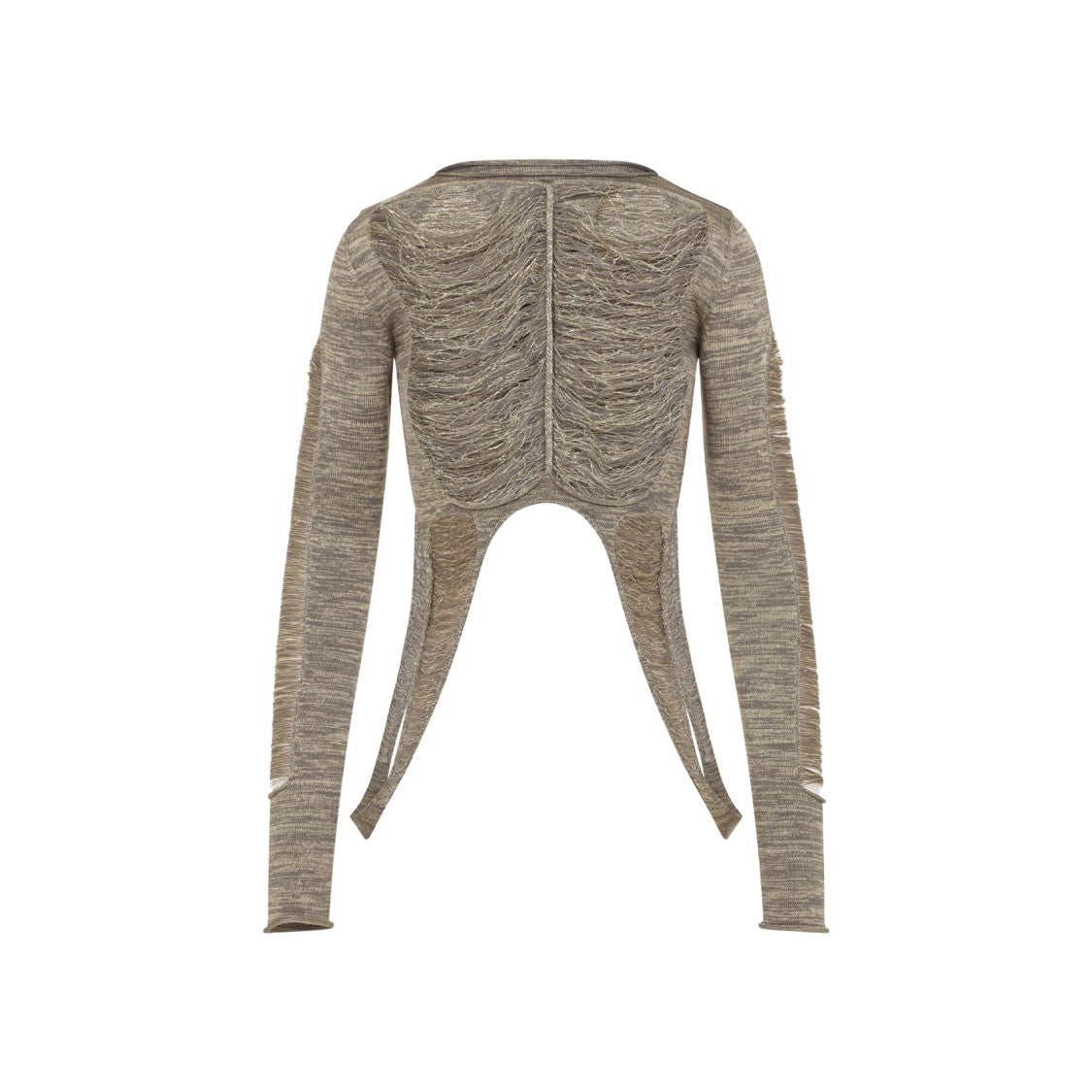 Rick Owens Tanja Ls Gold Wool Top
