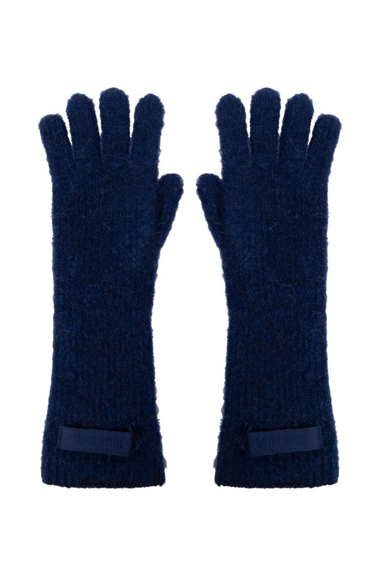 Jacquemus Long Soft-Textured Gloves With Bow Detail