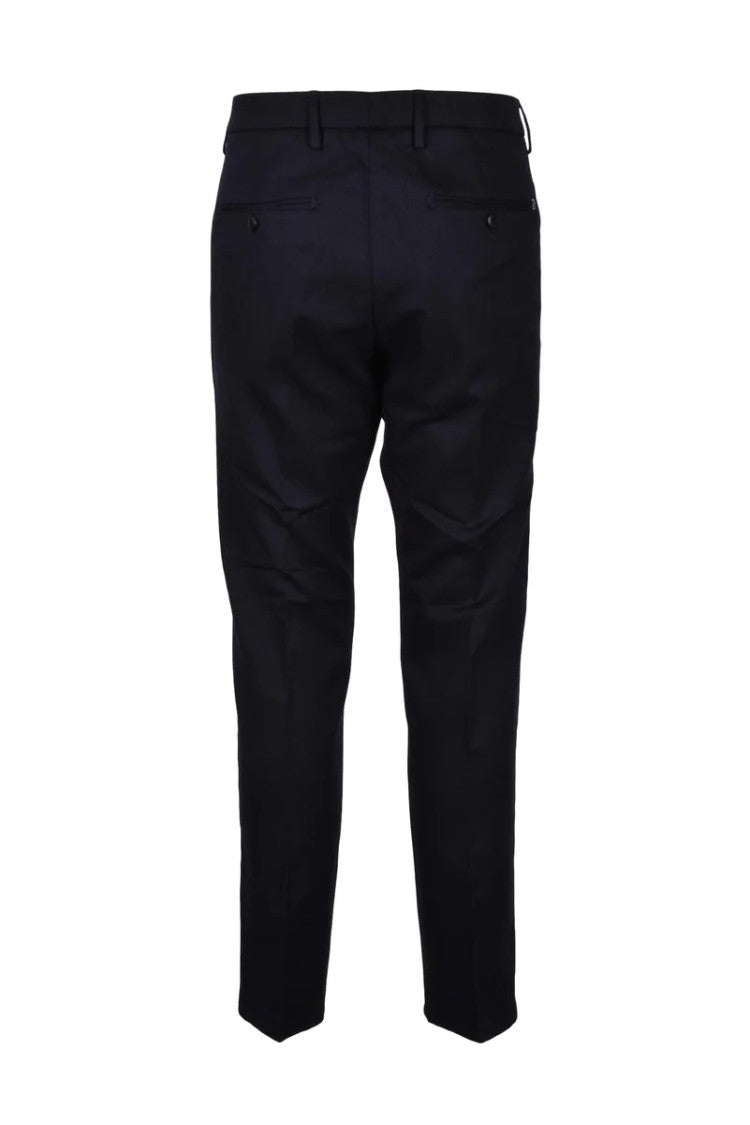 Dondup Wool Cotton Stretch Pants Ral - Night Blue