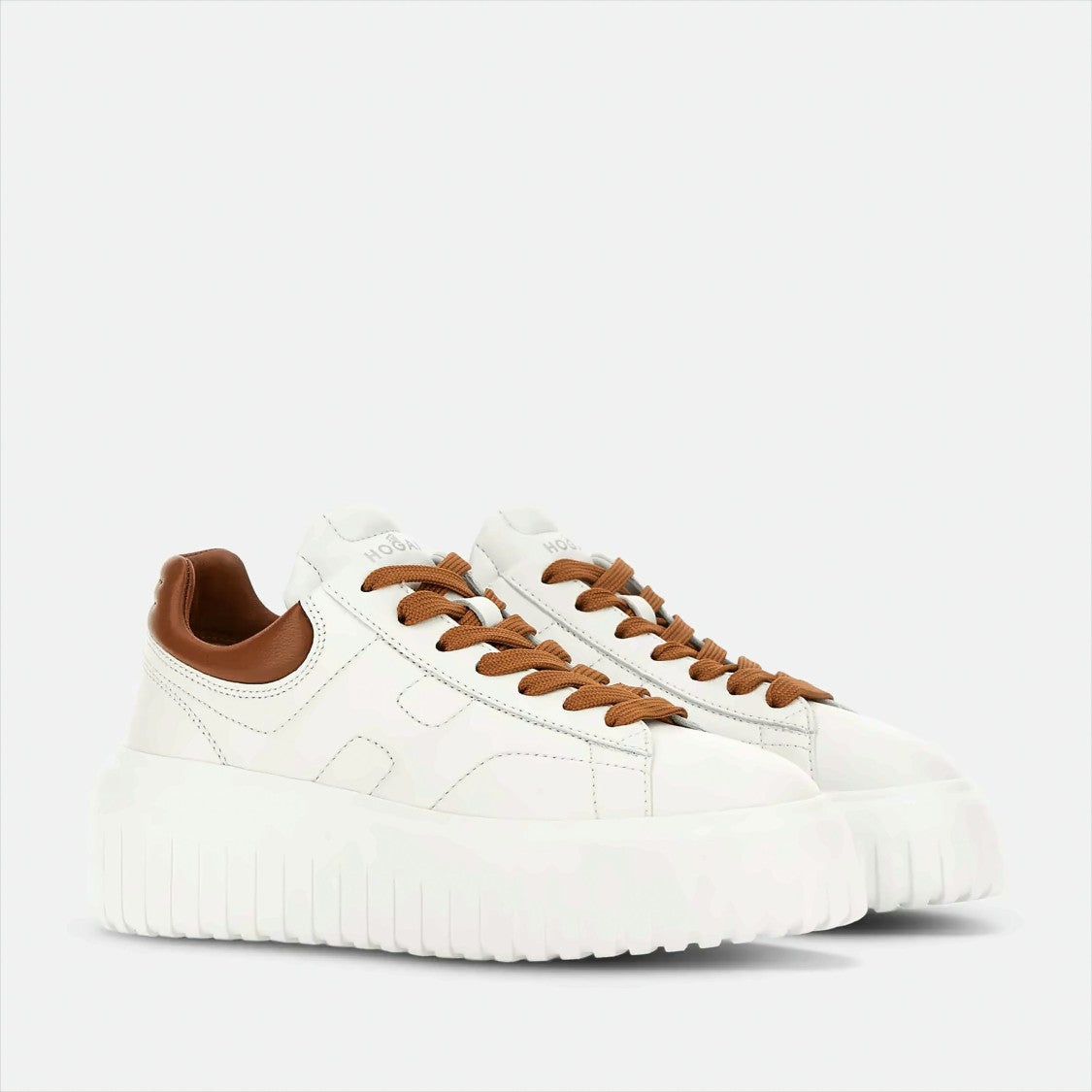 Hogan Elegant White Leather Sneakers