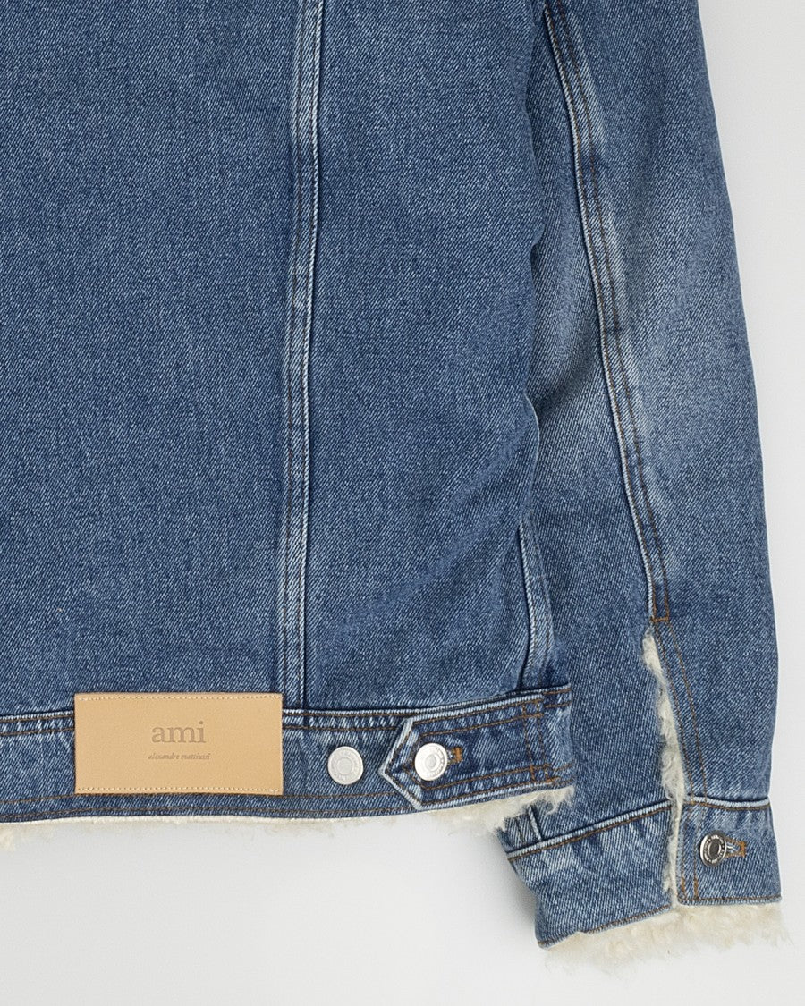 Ami Indigo Denim Trucker Jacket