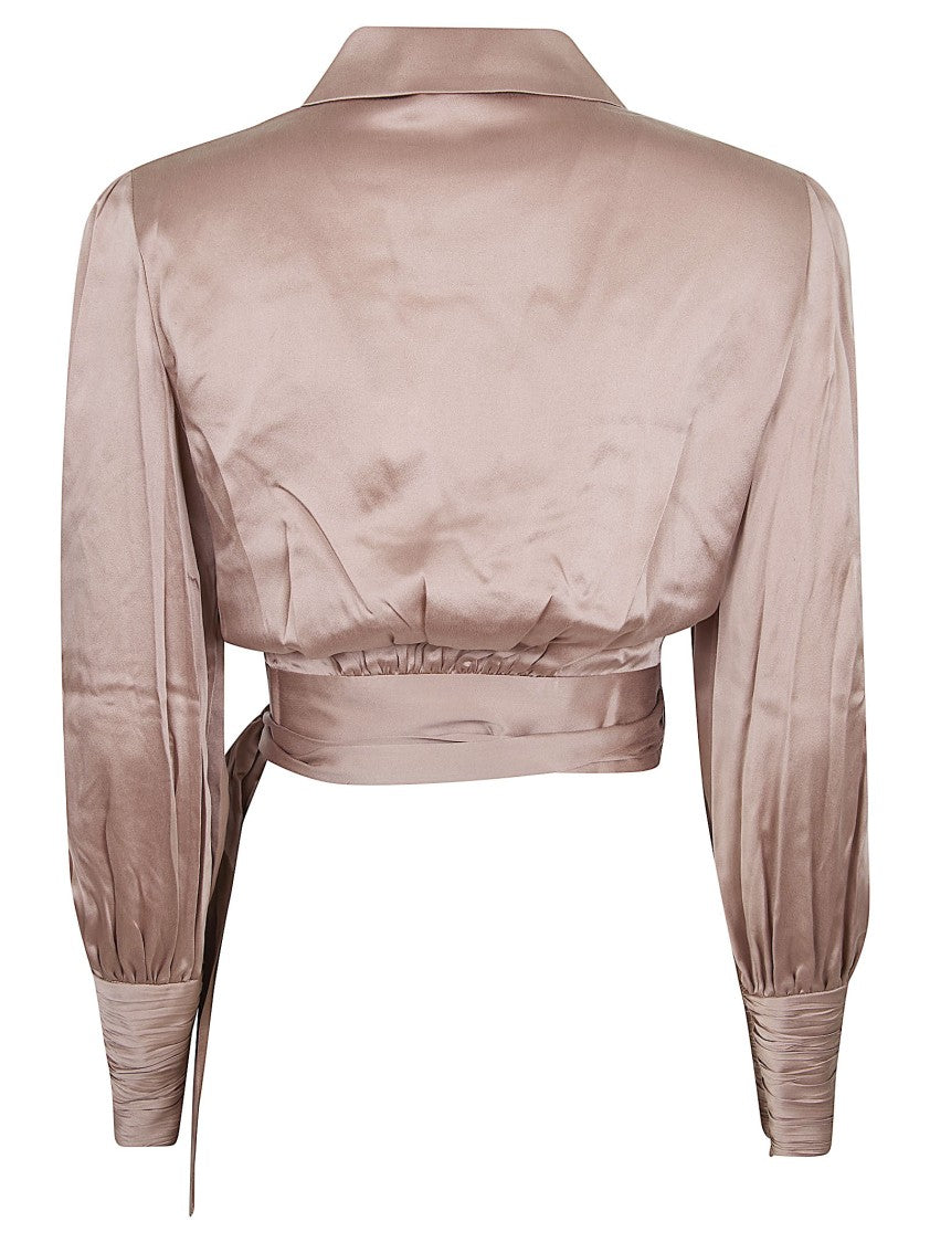 Zimmermann Silk Wrap Top