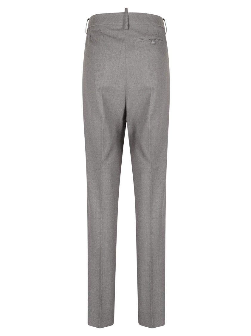 Victoria Beckham Straight-Leg Trousers With Tailored Silhouette And Subtle Sheen