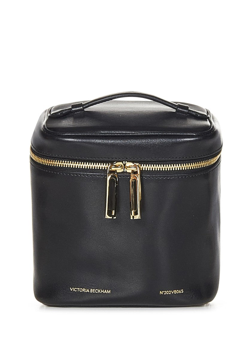 Victoria Beckham Structured Calfskin Shoulder Bag With Removable Strap