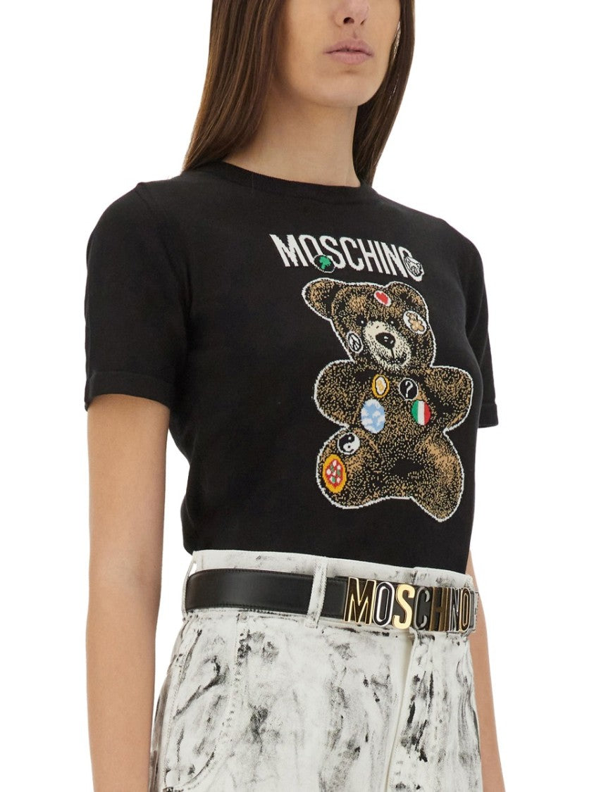 Moschino Teddy Bear Knit Top