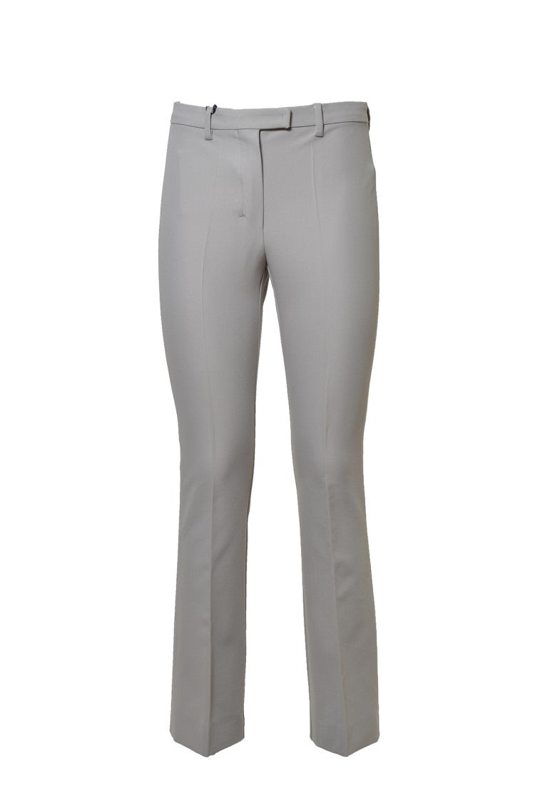 Max Mara Light Gray Cotton And Viscose Fairy Pants
