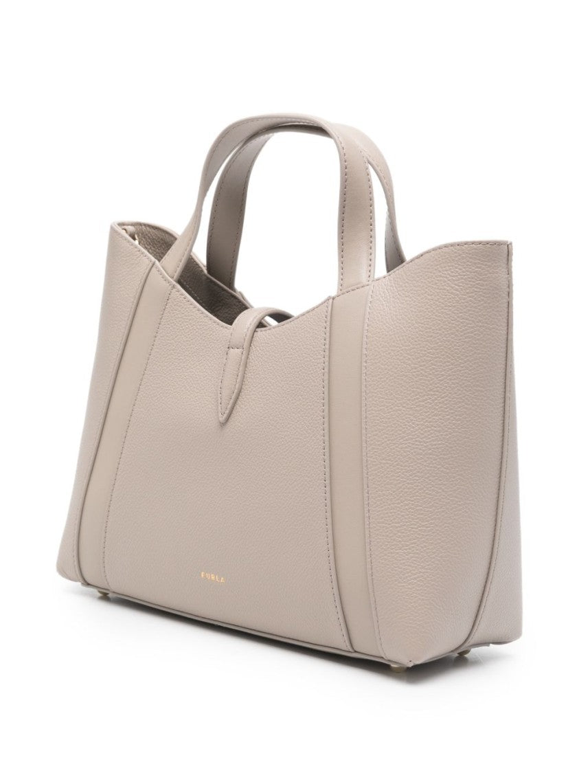 Furla Structured Pebbled Leather Handbag