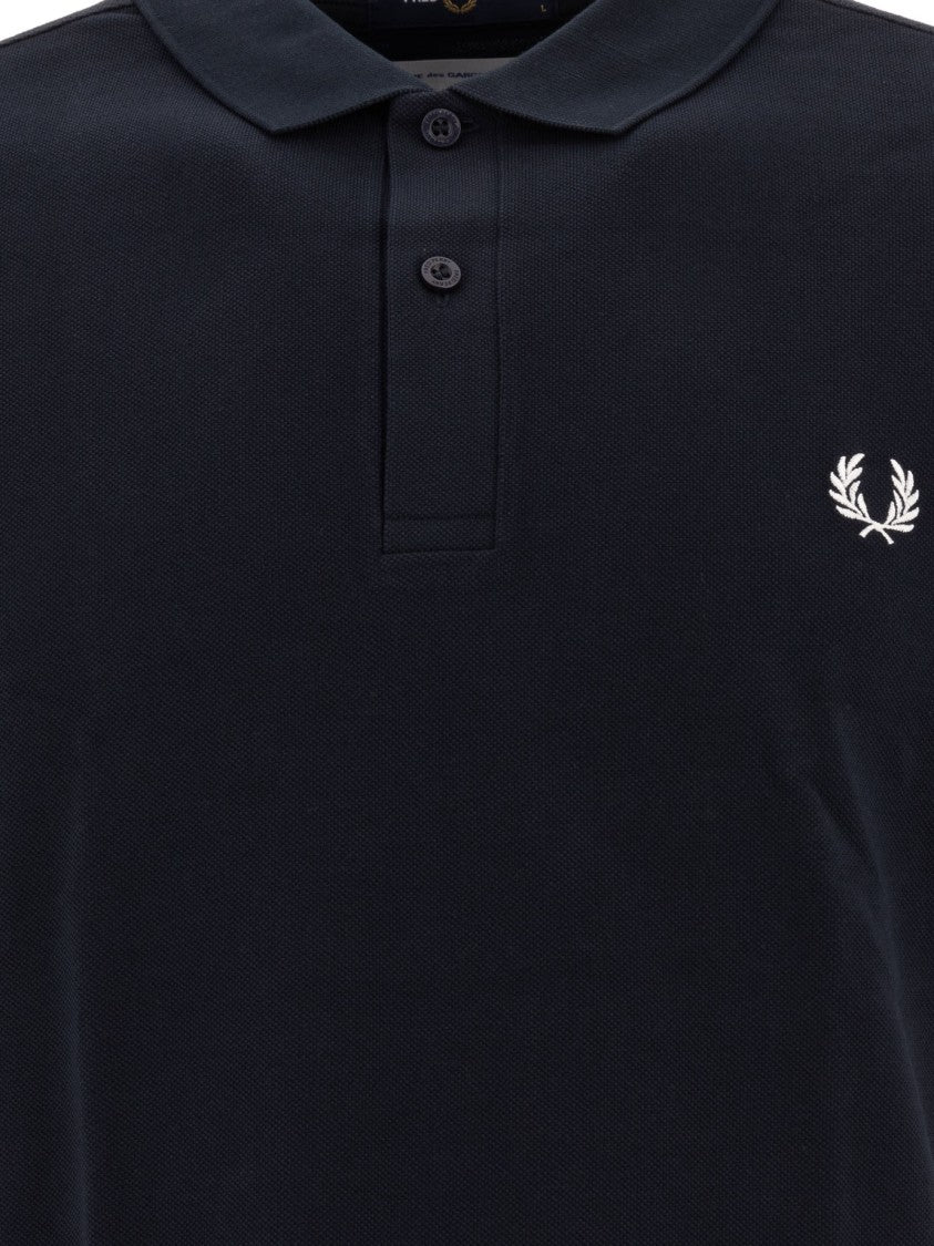 Comme Des Garçons Regular Fit Black Short-Sleeve Polo Shirt