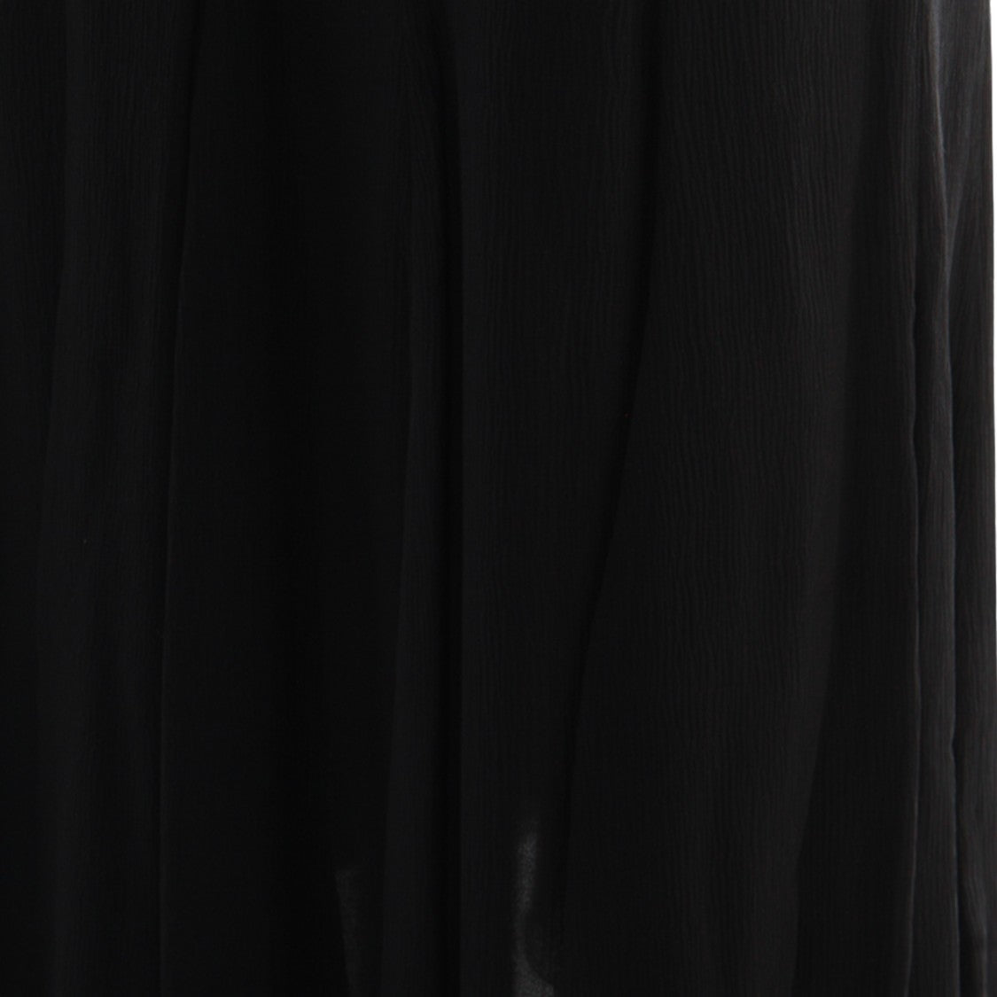 Chloé Ankle-Length Black Skirt With Pleated Texture