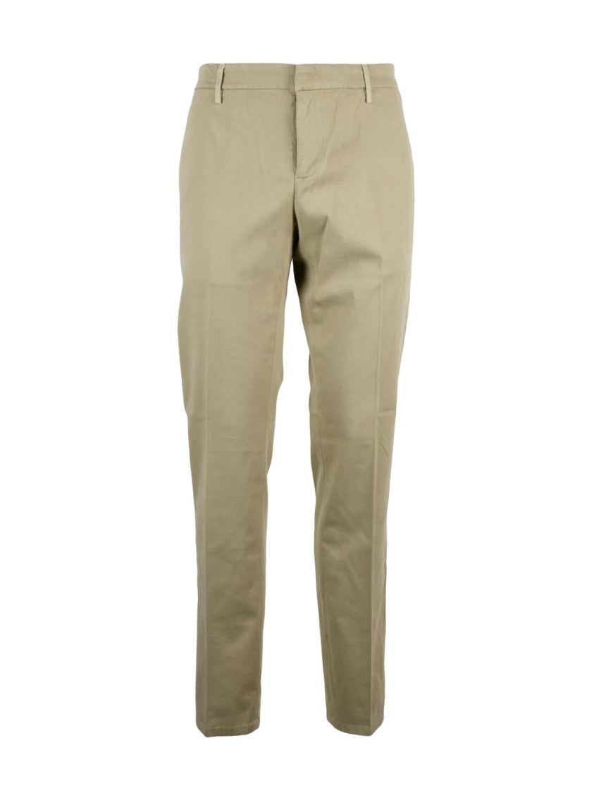 Dondup Beige Spiritissimo Slim-Fit Stretch Cotton Trousers