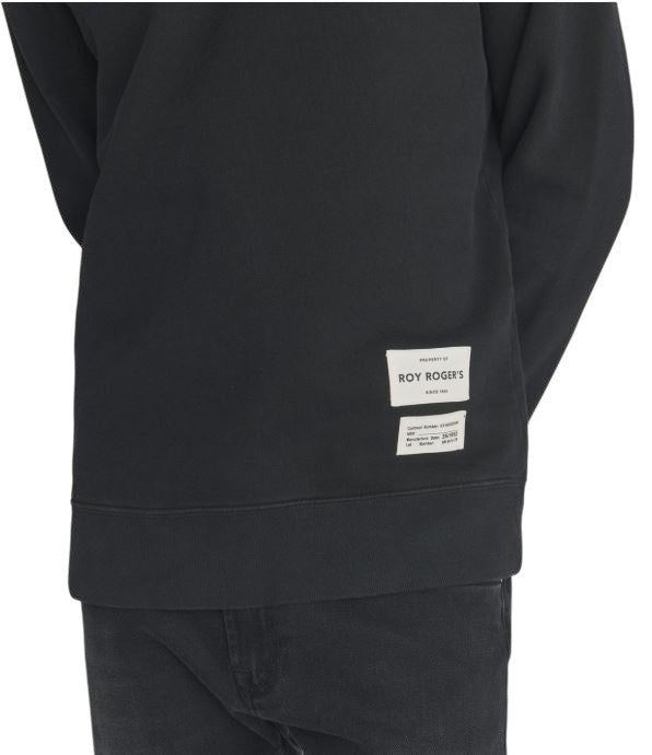 Roy Rogers Solid-Color Brushed Cotton Crewneck Sweatshirt.